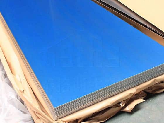 aluminum sheet with blue films