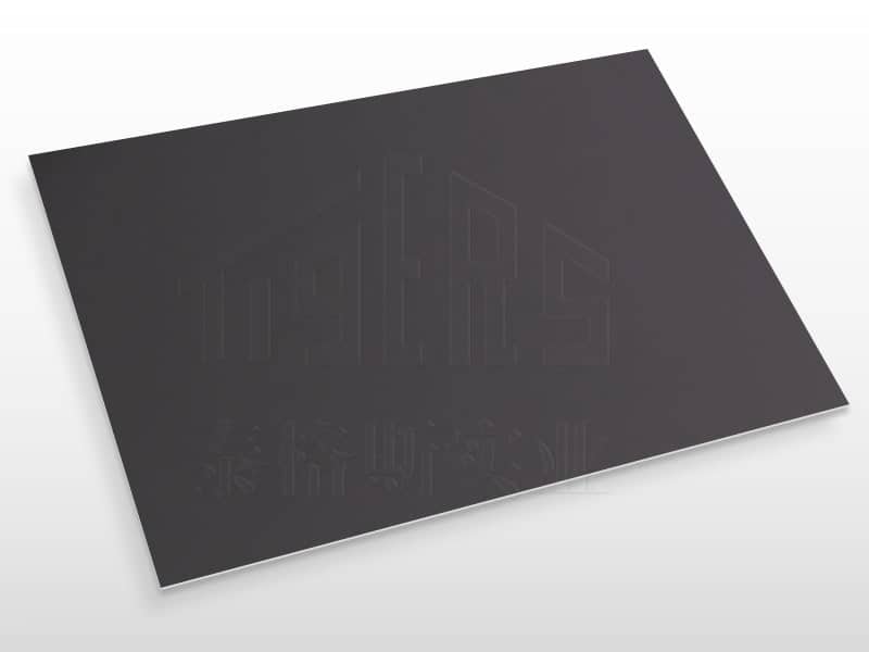 Color coated aluminum sheet with black
