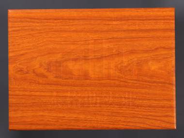 Orange wood grain aluminum