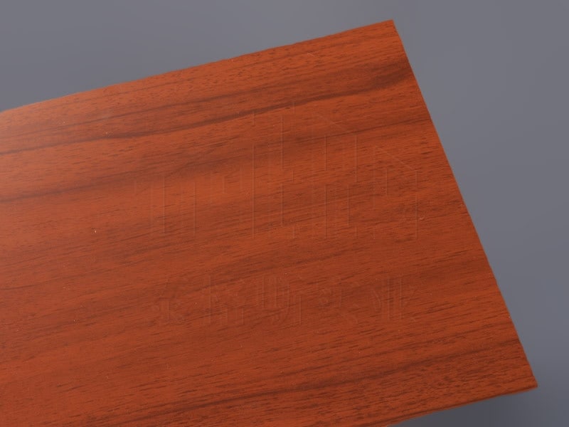 Red wood grain aluminum sheet