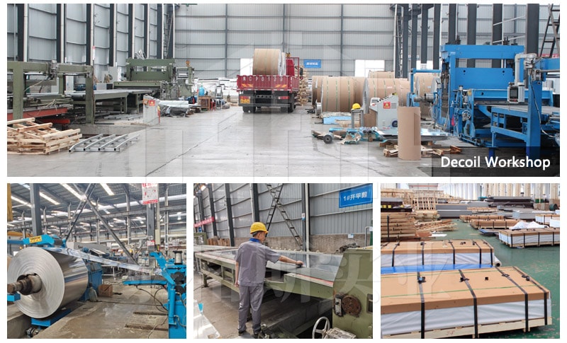 decoil equipment and workshop