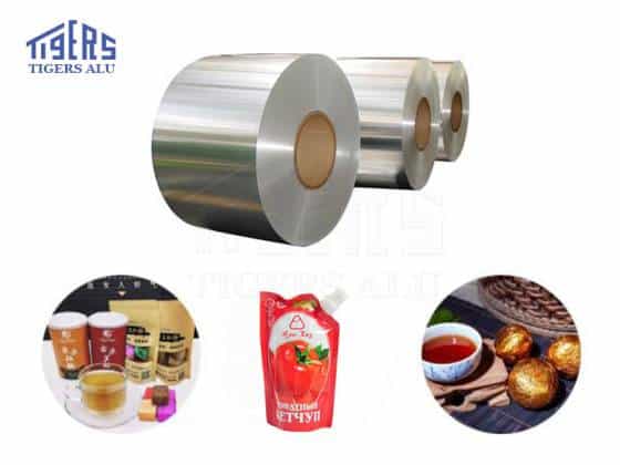 Aluminum foil for wrapping