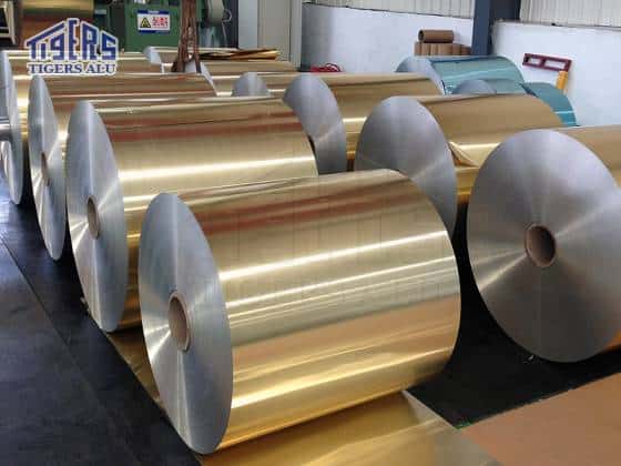 Color aluminum foil gold
