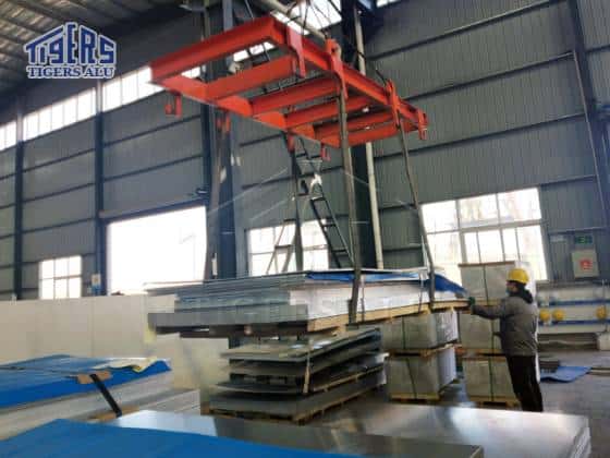 Aluminum plate production